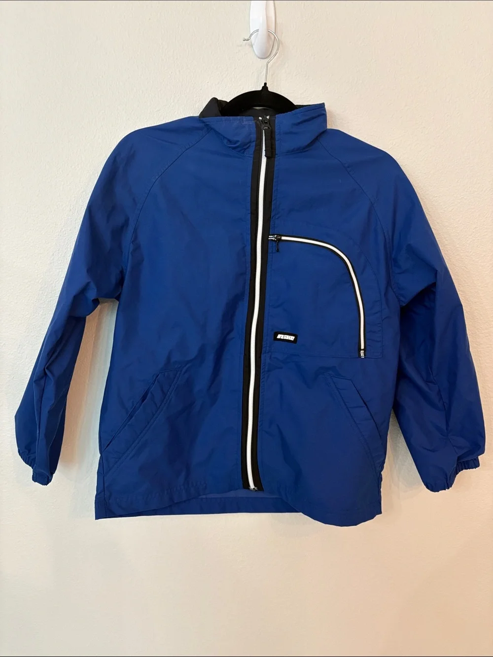 Vintage 2000s Nike Youth Medium Blue Windbreaker Jacket Y2K